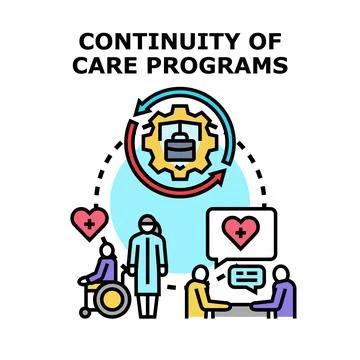 Continuity of care programs concept vector illustration Stock Illustration
