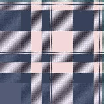 Continuity seamless vector fabric, stripped check textile texture. Flannel .. Illustration