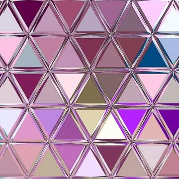 Continuous abstract pattern in vintage colors - repeating geometric triangle Stock Illustration