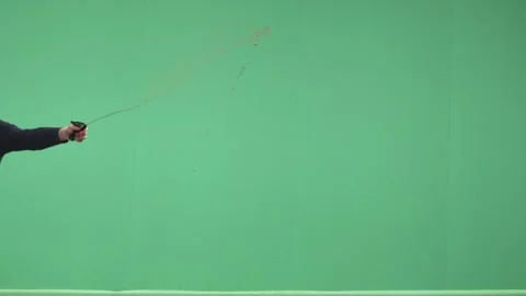 Continuous Blood Stream Atmospheric Layer On Green Screen Stock Footage 340205770