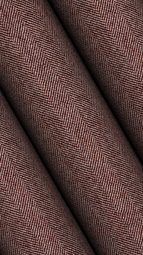 Continuous circular motion of Italian reddish brown herringbone wool silk 스톡 동영상 343211933