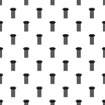 Continuous column pattern seamless Stock Illustration