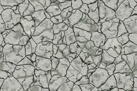 Continuous  cracked ground pattern Illustrazione stock