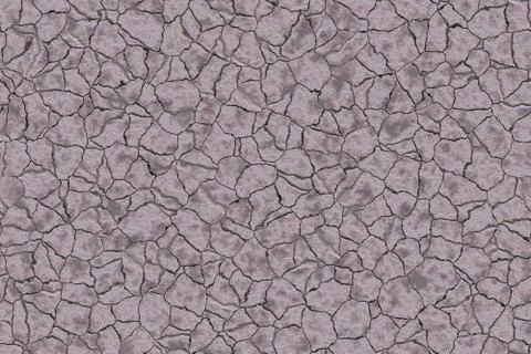 Continuous  cracked ground pattern Illustrazione stock
