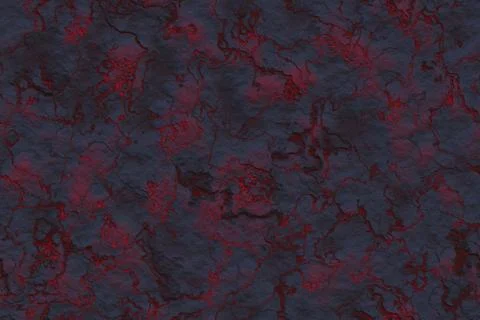 Continuous cracky pattern with  hot lava Illustrazione stock