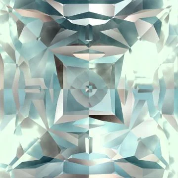 Continuous   crystal pattern 스톡 일러스트
