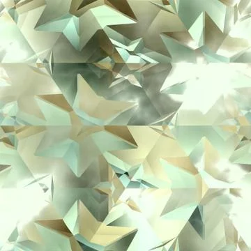 Continuous   crystal pattern Illustrazione stock