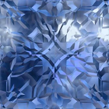 Continuous   crystal pattern Stock Illustration
