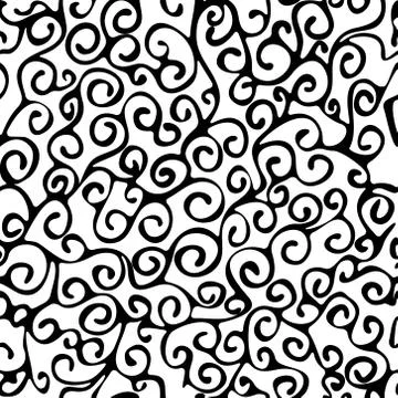 Continuous curl background    - vector illustration Stock Illustration