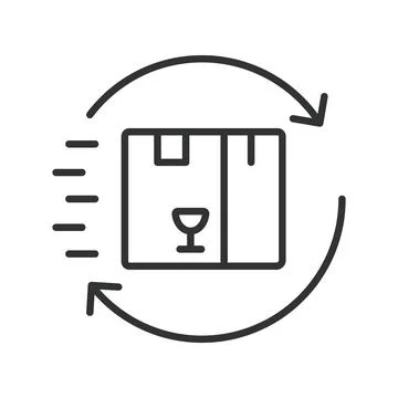 Continuous delivery icon in line design. delivery, process, agile, improvement 스톡 일러스트