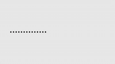 Continuous dotted line graphic animation. Alpha channel. Transparent background Stock Footage 315343097