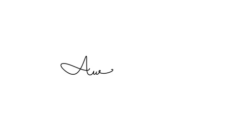 Continuous drawing line art of awesome word with black line and white backgro Stock Footage 169521508