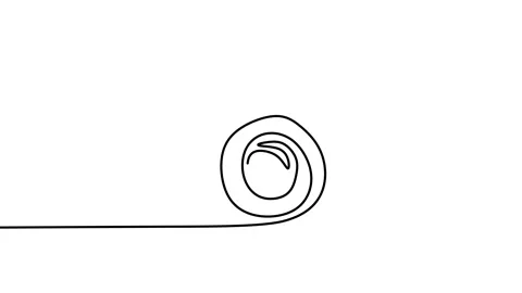 Continuous drawing line art of camera with black line and white background. O Stock Footage 169524669