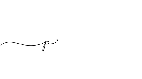 Continuous drawing line art of promo word with black line and white backgroun Stock Footage 169521959