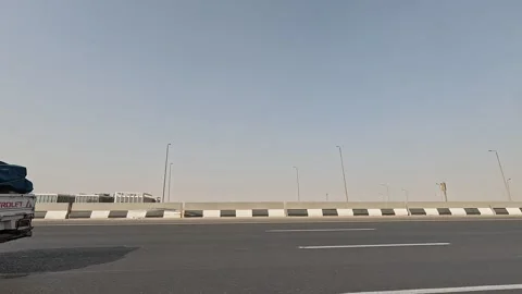 Continuous Drive Along Cairo Ring Road Capturing the Pulse of Cairo Streets Stock Footage 329844086