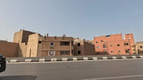 Continuous Drive on Cairo Ring Road Capturing the Energy of the Capital Roads Stock Footage 329845292
