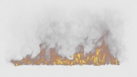Continuous Fire Loop Animation with Alpha Background Stock-Footage 280418410