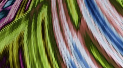 Continuous Fractal Loop: Crochet Landscape Stock Footage 43353158