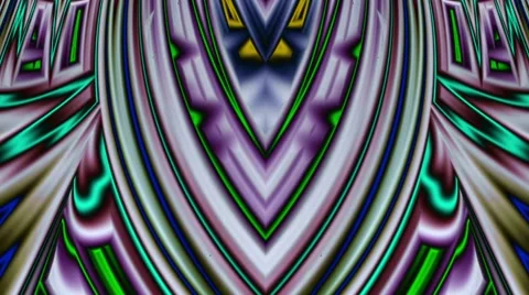 Continuous Fractal Loop: Dynamic Insignia Stock Footage 43351692