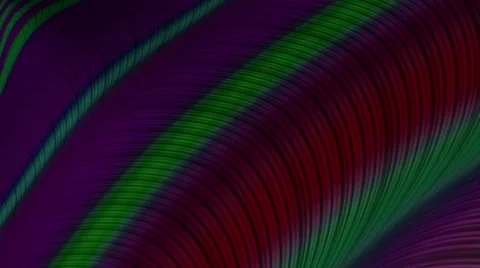 Continuous Fractal Loop: Molten Feathers Stock Footage 43350887