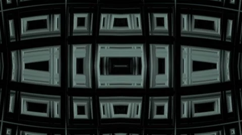 Continuous Fractal Loop: Skyscraper Portal Stock Footage 43352049