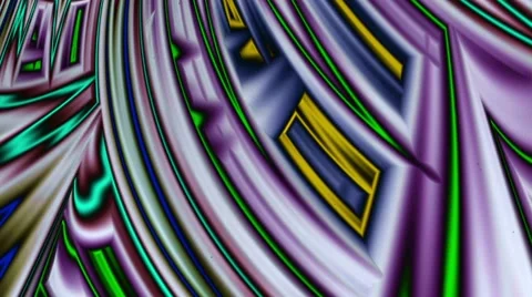 Continuous Fractal Loop: White Swords Stock Footage 43351362