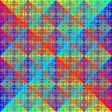 Continuous geometric iridescent pattern Stock Illustration