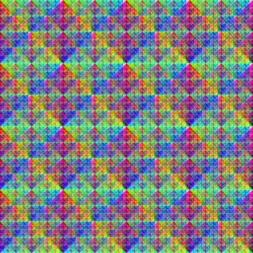 Continuous geometric iridescent pattern Stock Illustration