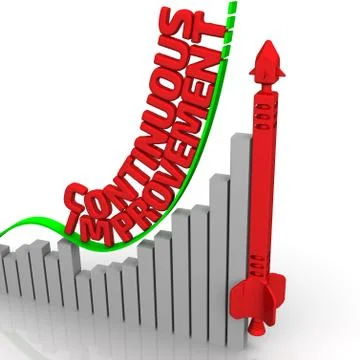 Continuous improvement. Business concept Ilustração Stock