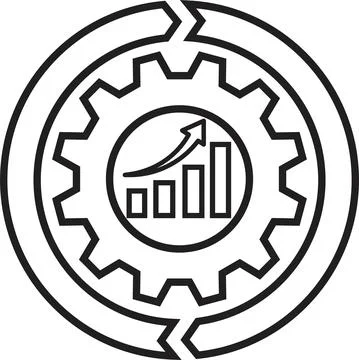 Continuous improvement icon 库存插图