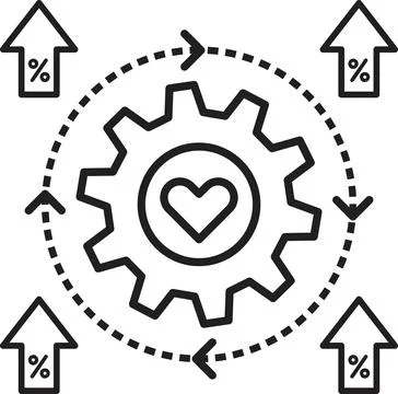 Continuous improvement icon vector 库存插图