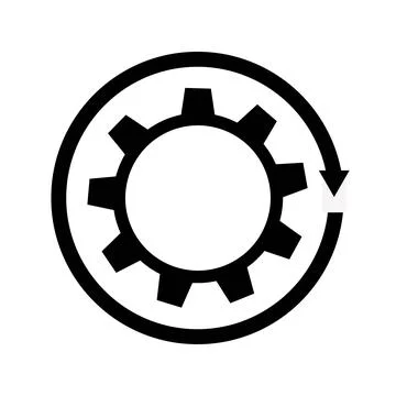 Continuous improvement simple icon vector. Stroke vector illustration on a wh Stock Illustration