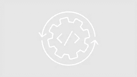 Continuous integration white line animation Stock Footage 346718944