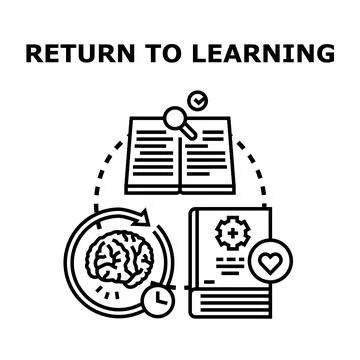 Continuous learning cycle improving wisdom and personal growth Stock Illustration