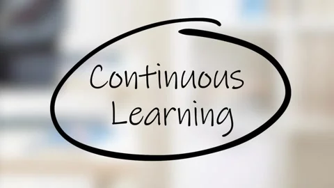 Continuous Learning Handwriting using black marker on glass Vídeos de archivo 317457259