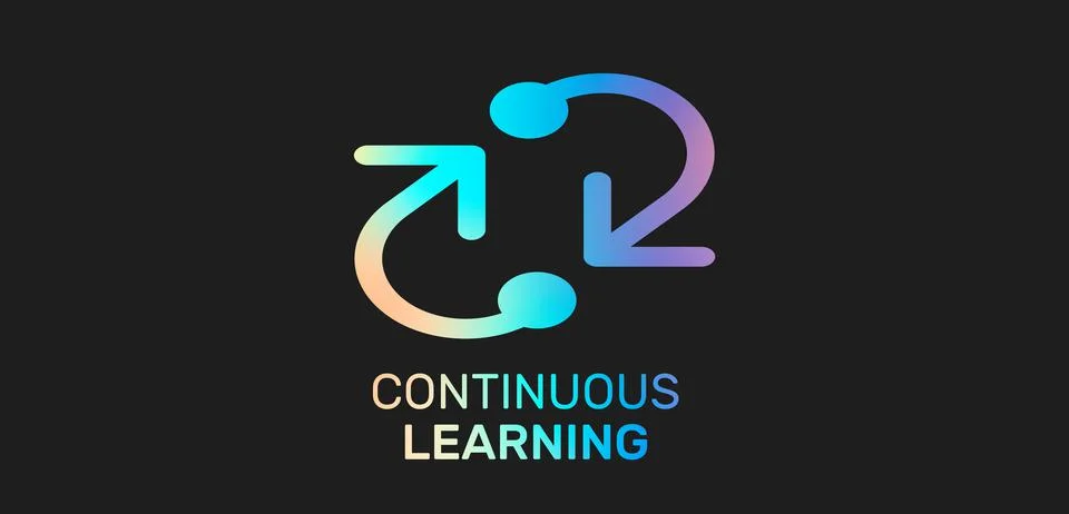 Continuous learning Stock Illustration