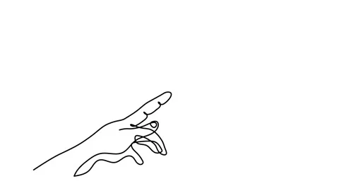 Continuous line drawing. Holding man and woman hands together. Vector illustrati Stock Footage 145888739