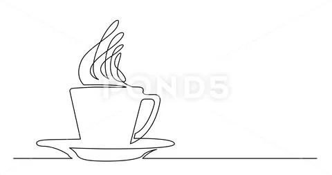 hot coffee drawing