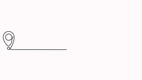 Continuous line drawing path between two location markers animation. Stock Footage 302090901