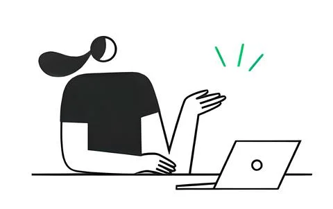 Continuous line drawing single manager Stock Illustration