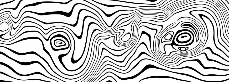 Continuous line drizzle pattern for print and cover design 库存插图