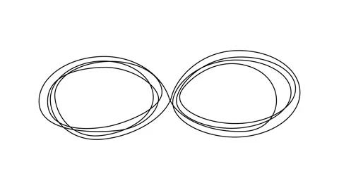 Continuous Line Infinity Icon, Monoline moebius, Eternity Endless, Infinity Video stock 250165557