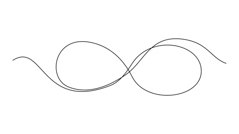 Continuous Line Infinity Icon, Monoline moebius symbol, Infinite Sign Stock Footage 250165567