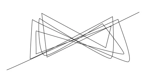 Continuous Line Infinity, Monoline moebius, Infinite, Eternity Endless, Infinity Video stock 250165554