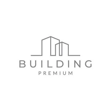 Continuous lines simple building architect logo symbol icon vector graphic .. Ilustración de archivo