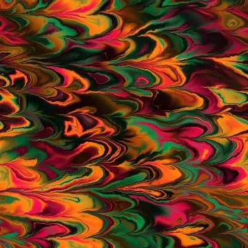 Continuous  marbling paper pattern Stock Illustration