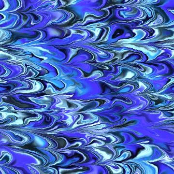 Continuous  marbling paper pattern Stock Illustration