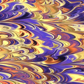 Continuous  marbling paper pattern Stock Illustration