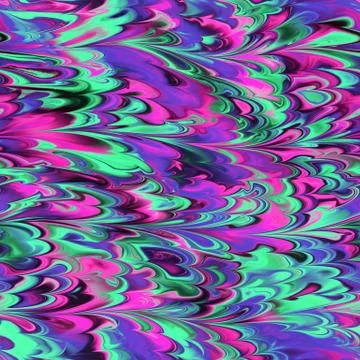 Continuous  marbling paper pattern Stock Illustration