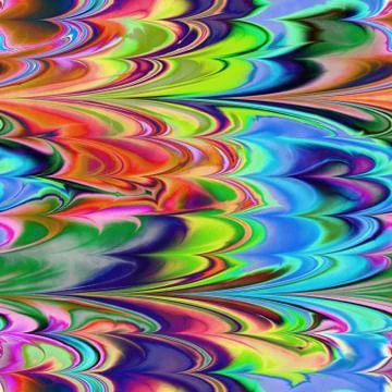 Continuous  marbling paper pattern Stock Illustration